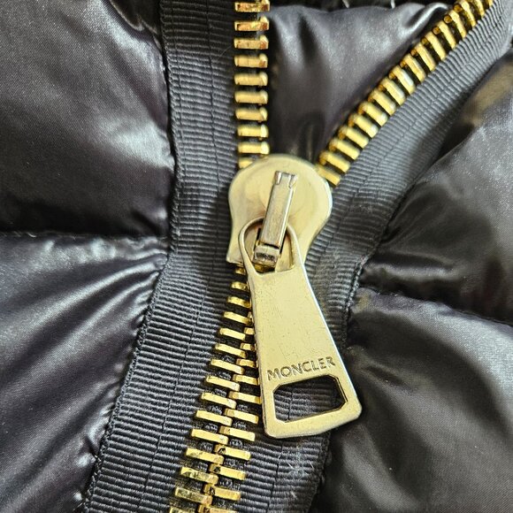 Moncler Joinville Quilted Puffer Down Long Jacket Black Size 2 - Picture 4 of 10